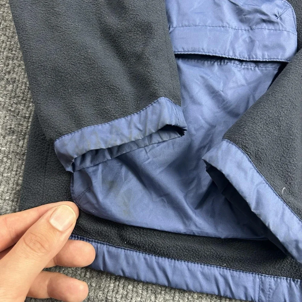 Patagonia Jacket Kids XL Blue Reversible Fleece Lined Zip Windbreaker